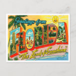 Vintage Florida Announcement Postcard
