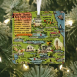 Vintage Florida Attractions Ornament<br><div class="desc">Wonderful Christmas or Hanukkah or Holiday gift for your friends!</div>
