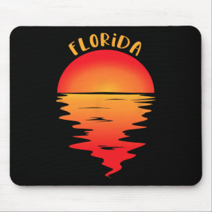 Vintage Florida Beach Sunset T Shirt - Retro Vacat Mouse Pad
