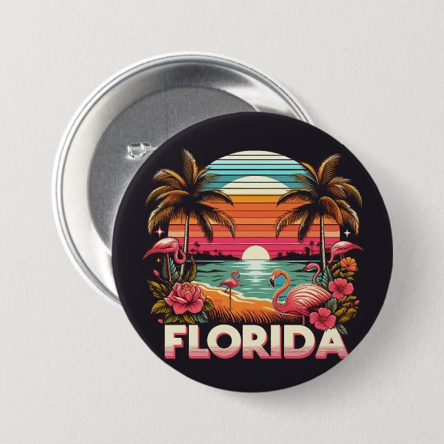 Vintage Florida Button (Front & Back)