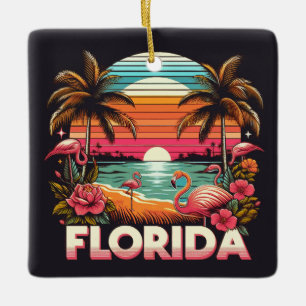 Vintage Florida Ceramic Ornament