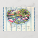 Vintage Florida Christmas Greetings Postcard