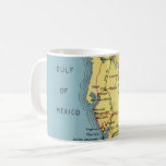 Vintage Florida Gulf of Mexico Coffee Mug<br><div class="desc">A rare,  retro map of Florida's Gulf Coast repurposed! The Gulf of Mexico,  Tampa,  Plant City,  Sarasota,  Bradenton,  and Boca Grande are on this old map.</div>