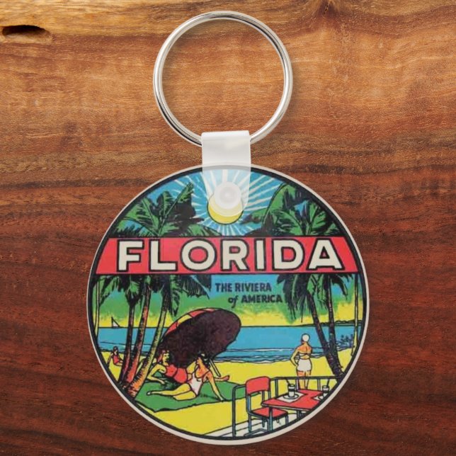  Vintage Florida Keys Keychain (Front)