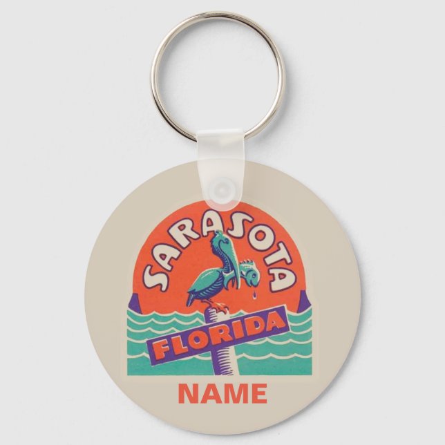  Vintage Florida Keys Keychain (Front)