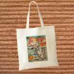 Vintage Florida Map Of Attractions Tote Bag at Zazzle