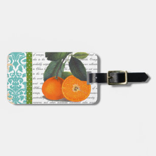 Vintage Florida Orange Fruit luggage tag