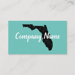 Vintage Florida state map business card template