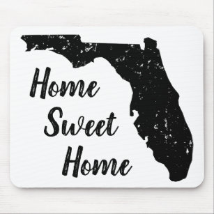 Vintage Florida state panhandle map silhouette Mouse Pad