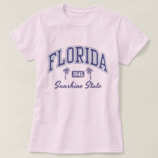 Vintage Florida Sunshine State Purple USA Souvenir T-Shirt