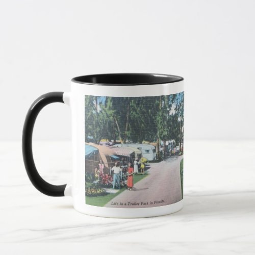 Vintage Florida Trailer Park Mug