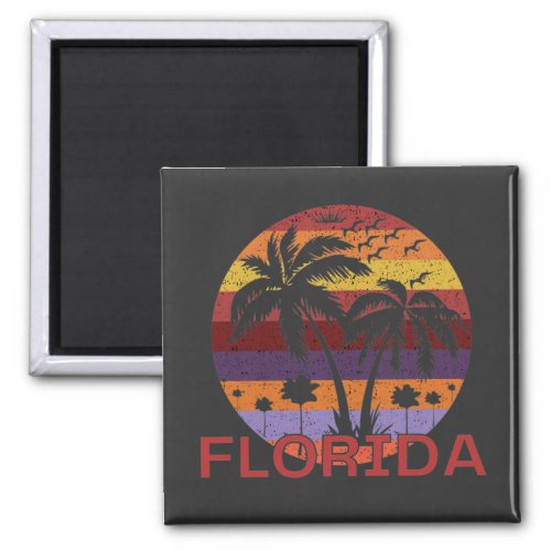 Vintage Florida USA Summer Beach Magnet