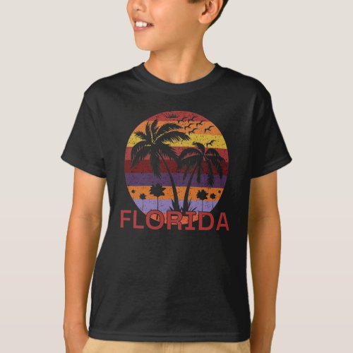Vintage Florida USA Summer Beach T_Shirt