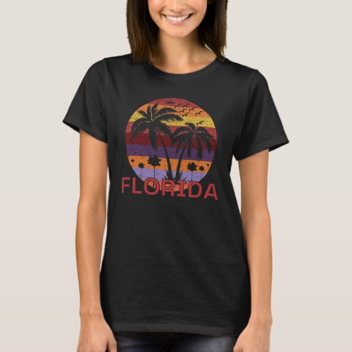 Vintage Florida USA Summer Beach T_Shirt