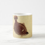 Vintage Flounders, Marine Ocean Life Flat Fish Coffee Mug