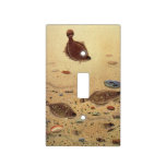 Vintage Flounders, Marine Ocean Life Flat Fish Light Switch Cover