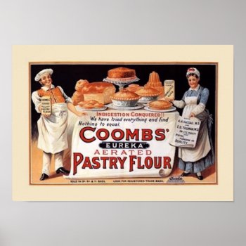 Vintage Flour Advertising Poster by Vintage_Obsession at Zazzle