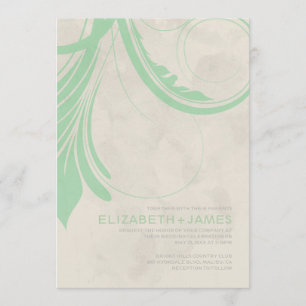 Vintage Flourish Wedding Invitations