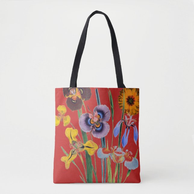 Vintage Flower All Over Pattern Tote Bag (Front)