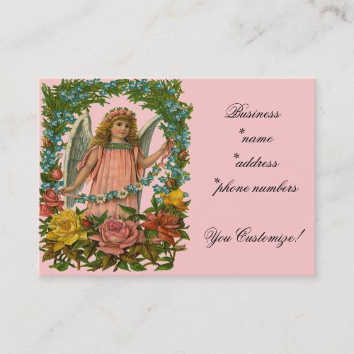 Vintage Flower Angel Business Cards