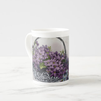 Vintage Flower Basket – Mother's Day Bloom Bone China Mug