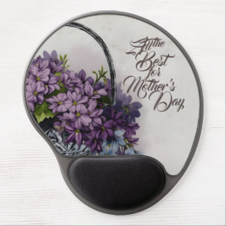 Vintage Flower Basket – Mother's Day Bloom Gel Mouse Pad