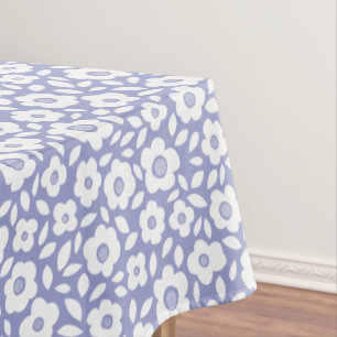 Vintage Flower Cascade Periwinkle Tablecloth