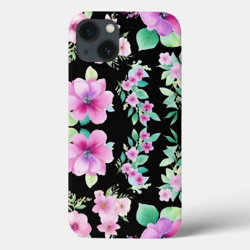 Vintage flower iPhone 13 case