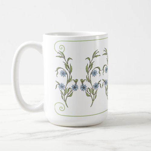 Vintage flower  coffee mug