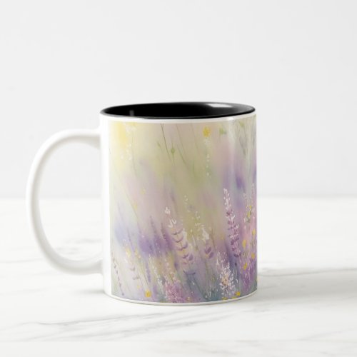 Vintage flower coffee mug