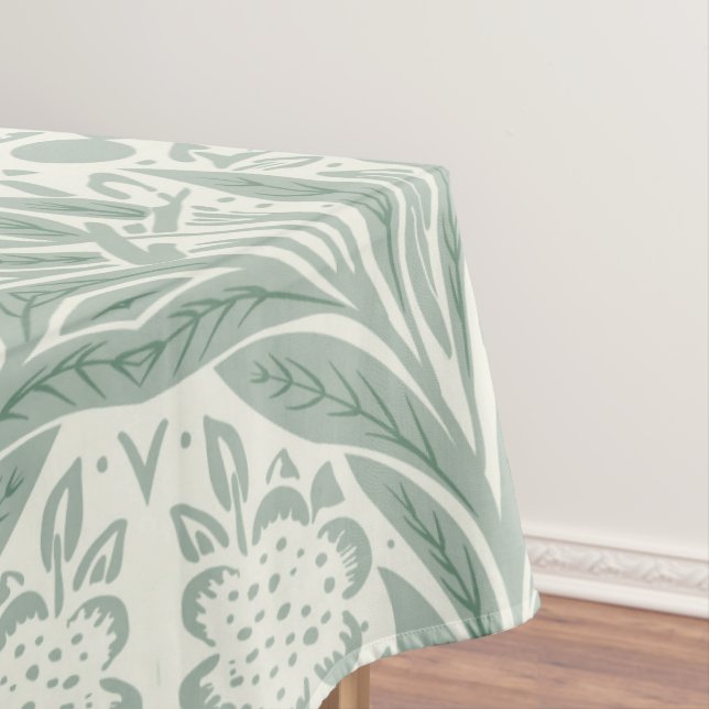 Vintage Flower Design Tablecloth (In Situ)