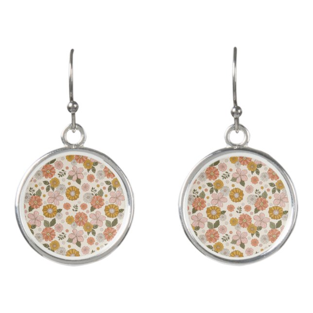 Vintage Flower Earrings (Front)