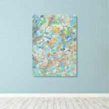 Vintage Flower Fantasy – Boho Floral Abstract Art