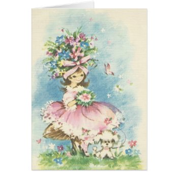 Vintage Flower Girl by Gypsify at Zazzle