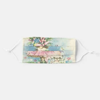 Vintage Flower Girl Face Mask by Gypsify at Zazzle