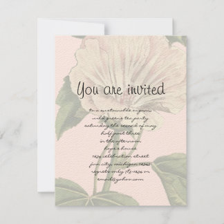 Vintage Flower Illustration Invitation