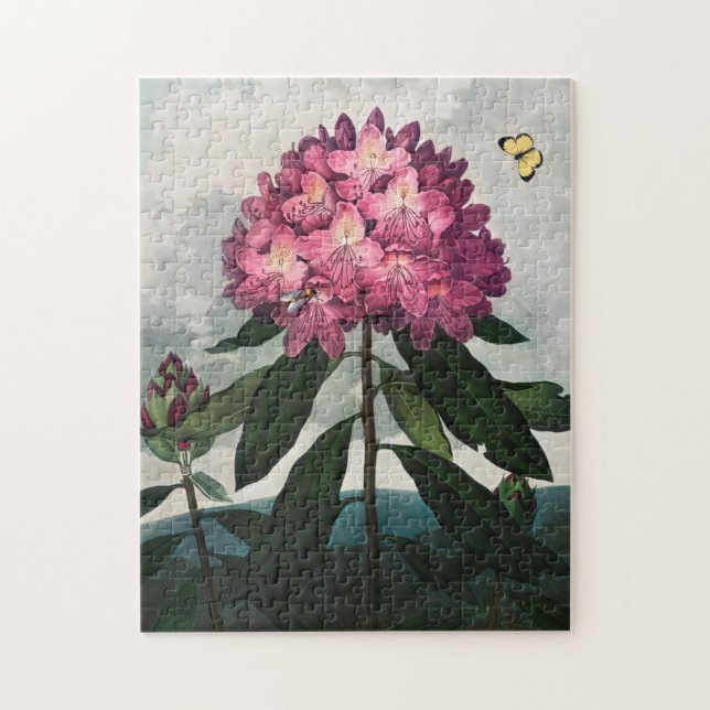 Vintage Flower Illustration  Jigsaw Puzzle (Vertical)