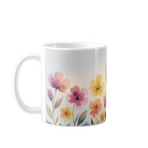 Vintage Flower Mug - Nature-Inspired