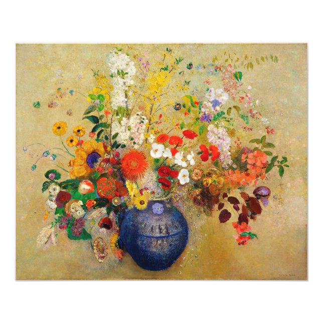 Vintage Flower Painting Print (Front)