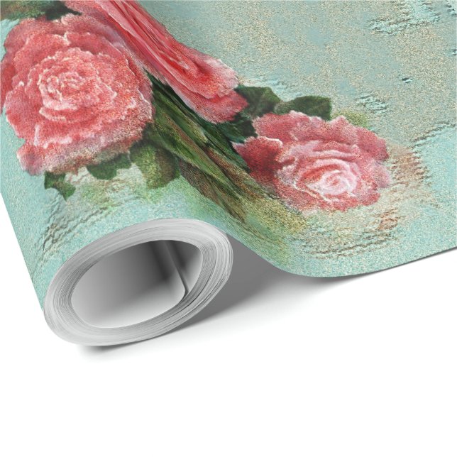 Vintage Flower Paper - Wrapping Paper (Roll Corner)
