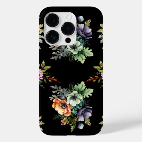 Vintage flower pattern case