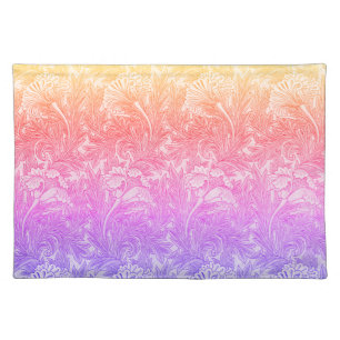 Vintage flower pattern  cloth placemat