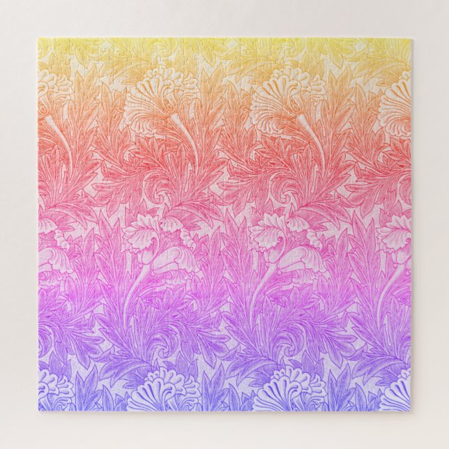 Vintage flower pattern jigsaw puzzle (Vertical)