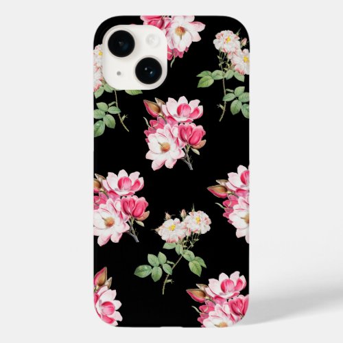 Vintage flower pattern phone case