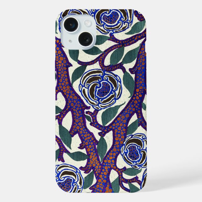 Vintage Flower Pattern Phone Case (Back)