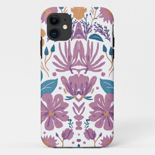 Vintage flower pattern phone case