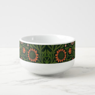 Vintage flower pattern soup mug