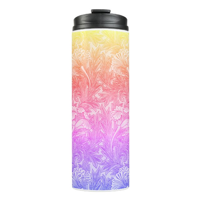 Vintage flower pattern  thermal tumbler (Front)