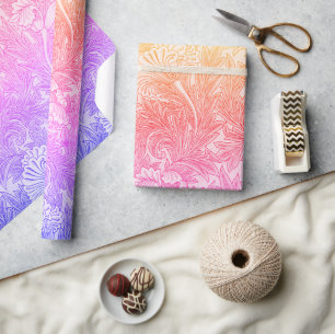 Vintage flower pattern wrapping paper