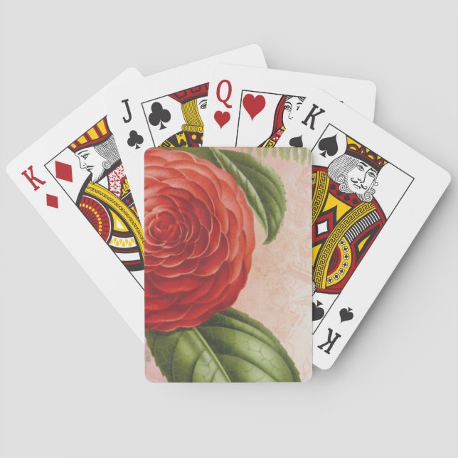 Vintage Flower Playing Cards (Back)